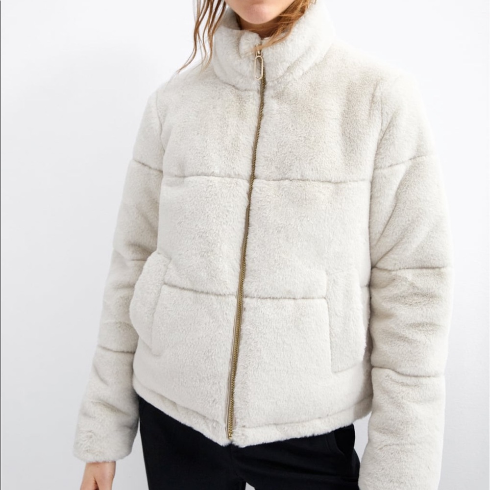 Zara Faux Fur Jacket - NWT